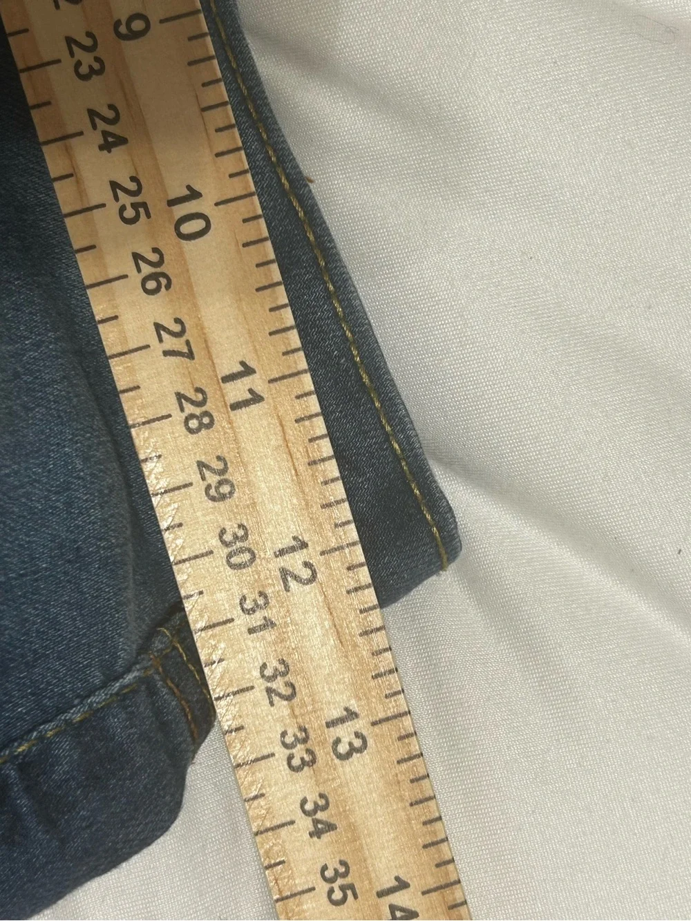 Weatherproof Vintage Girls Size 8 Capri Jeans Adjustable Waist Crease Crop